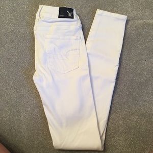 American Eagle White Jeggings